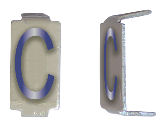 LOT 25 LETTRE 6X11 ALU IVOIRE/BLEU PRE-PLIEE C *